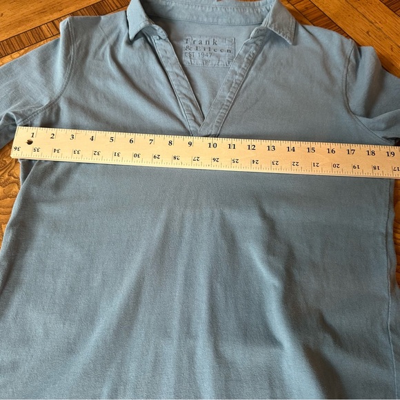 Frank & Eileen Hydrangea Nicole Popover Henley Jersey Dress. Size Medium. - Picture 6 of 8